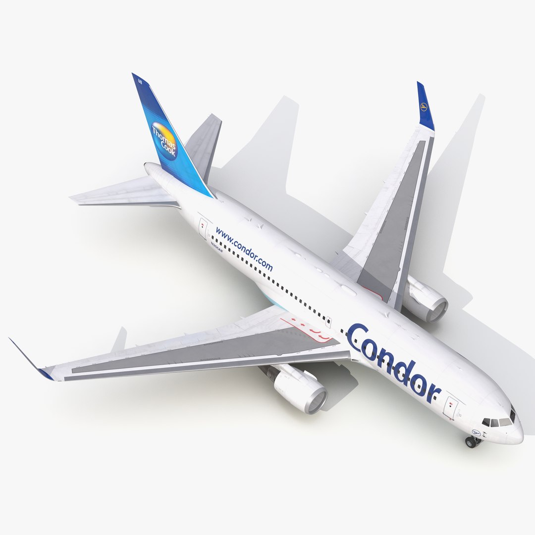 Boeing 767-200ER Condor Flugdienst 3D Model 3D model preview