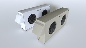 3D Rooftop AC hvac unit 4 model