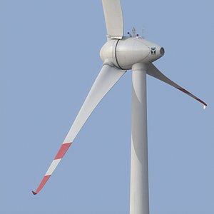 3D Modern Industrial Wind Turbine Animated 4K PBR model