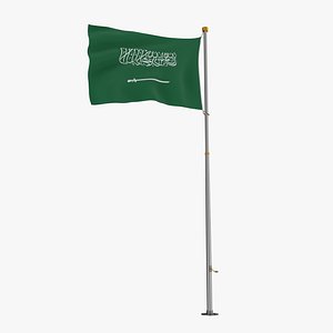 Pole Flag Saudi Arabia