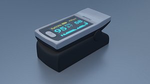 3D Portable Finger Oximeter Fingertip Pulse Oximeter