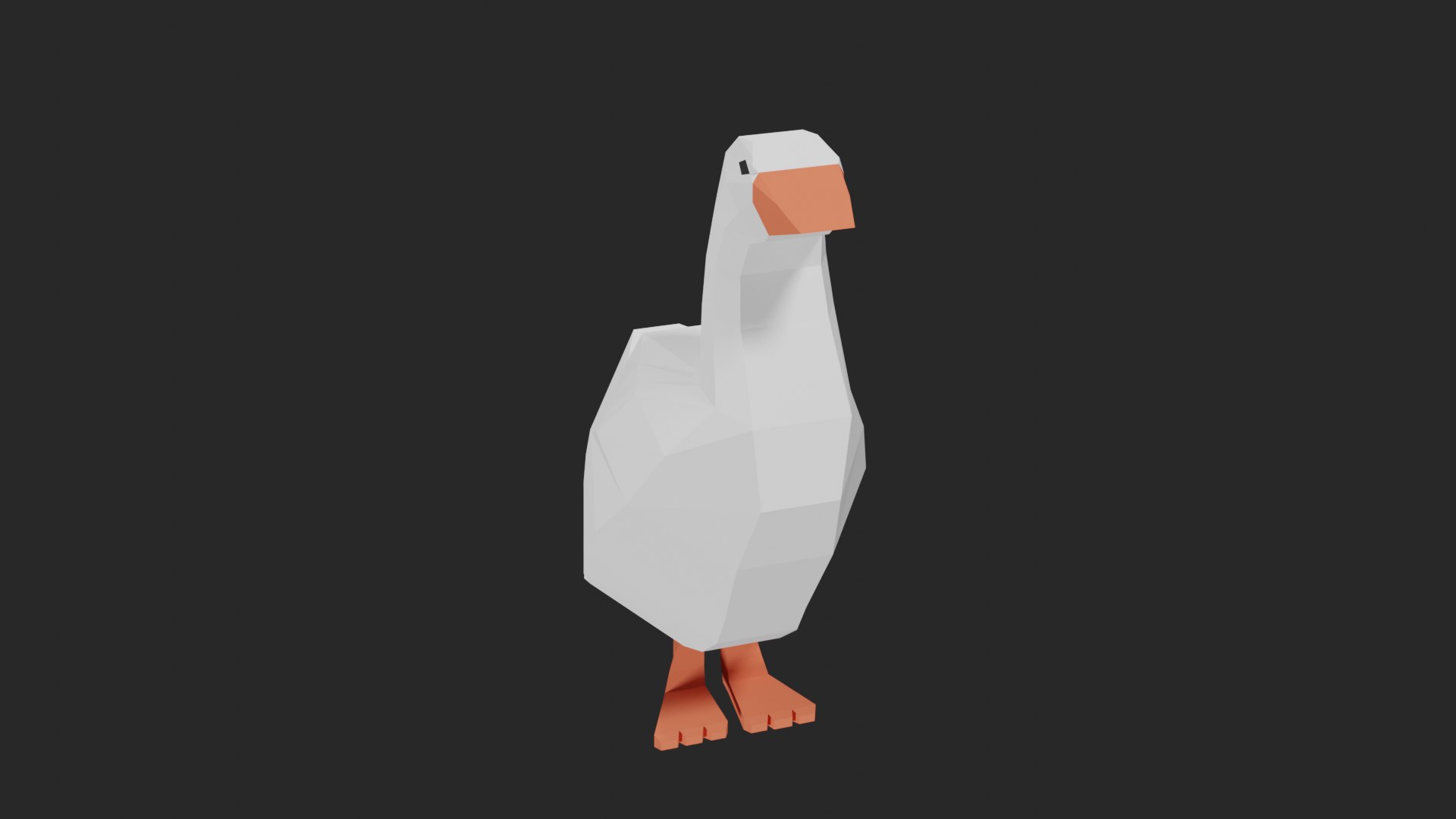 Lowpoly Goose 3D Model - TurboSquid 1736923