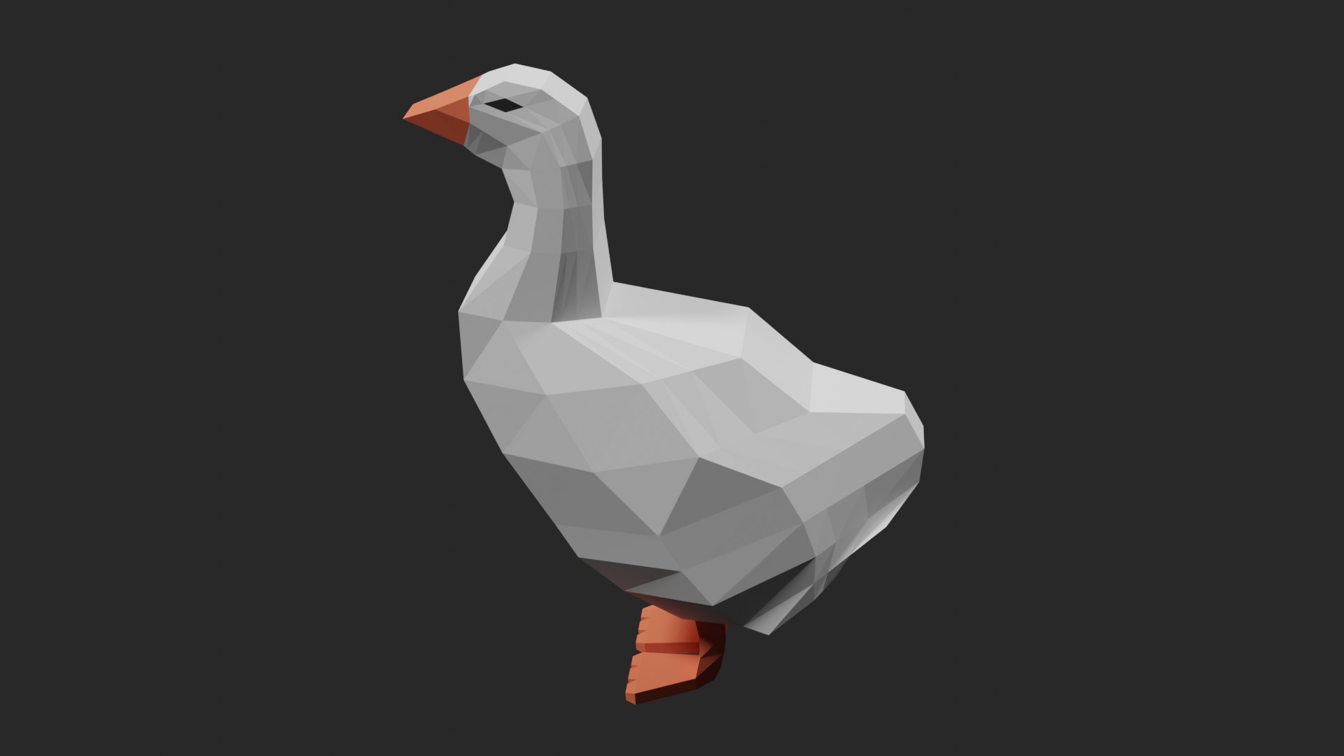 Lowpoly Goose 3D Model - TurboSquid 1736923