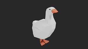 Lowpoly Goose 3D model