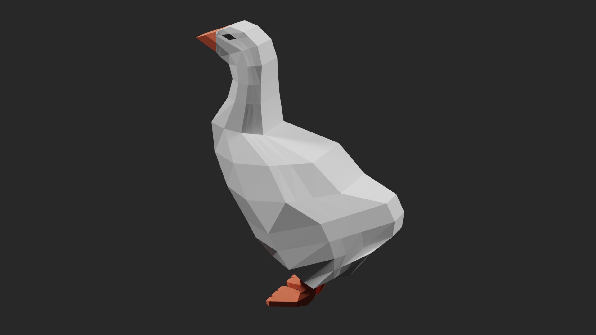 Lowpoly Goose 3D Model - TurboSquid 1736923
