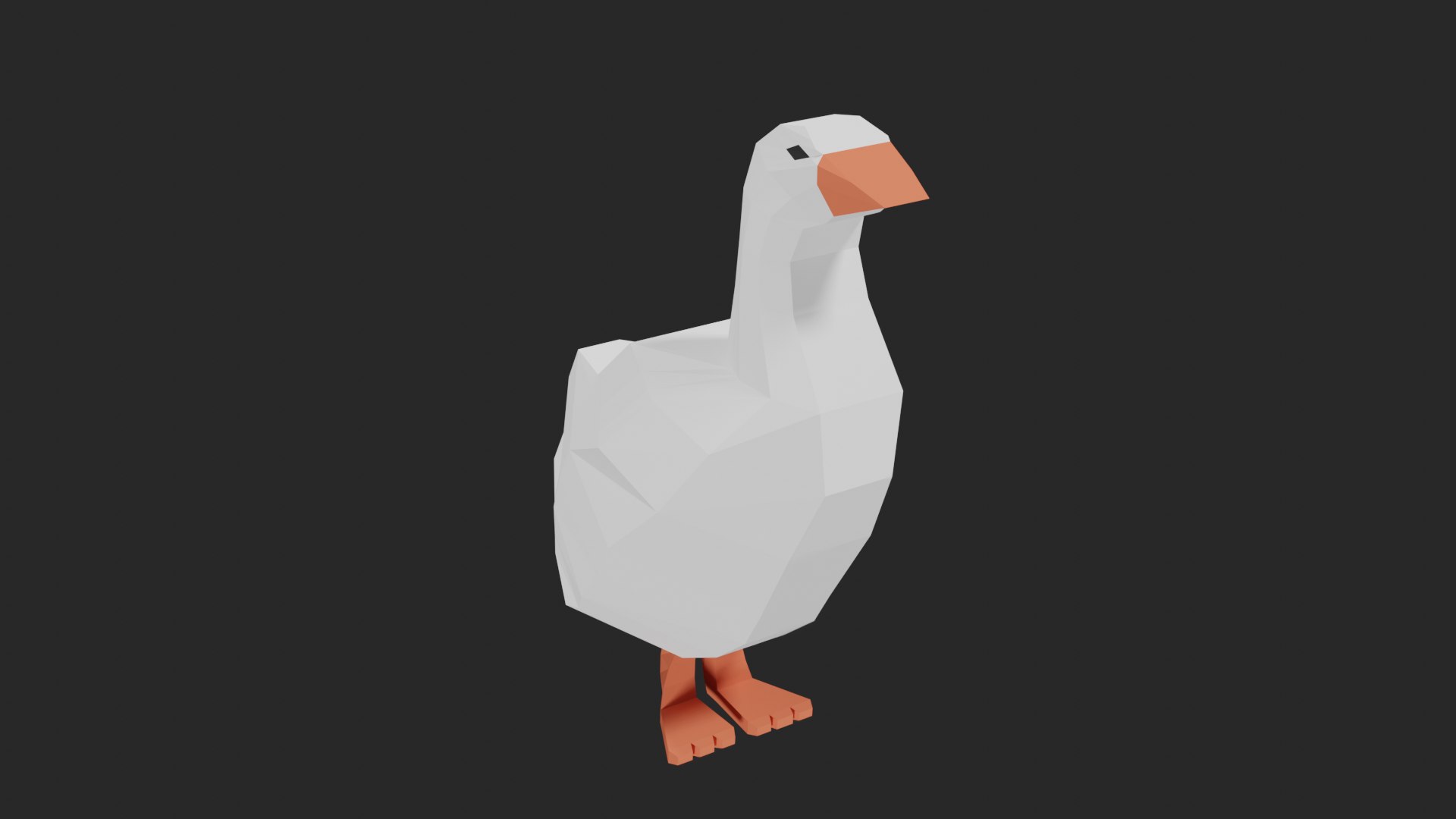 Lowpoly Goose 3D Model - TurboSquid 1736923