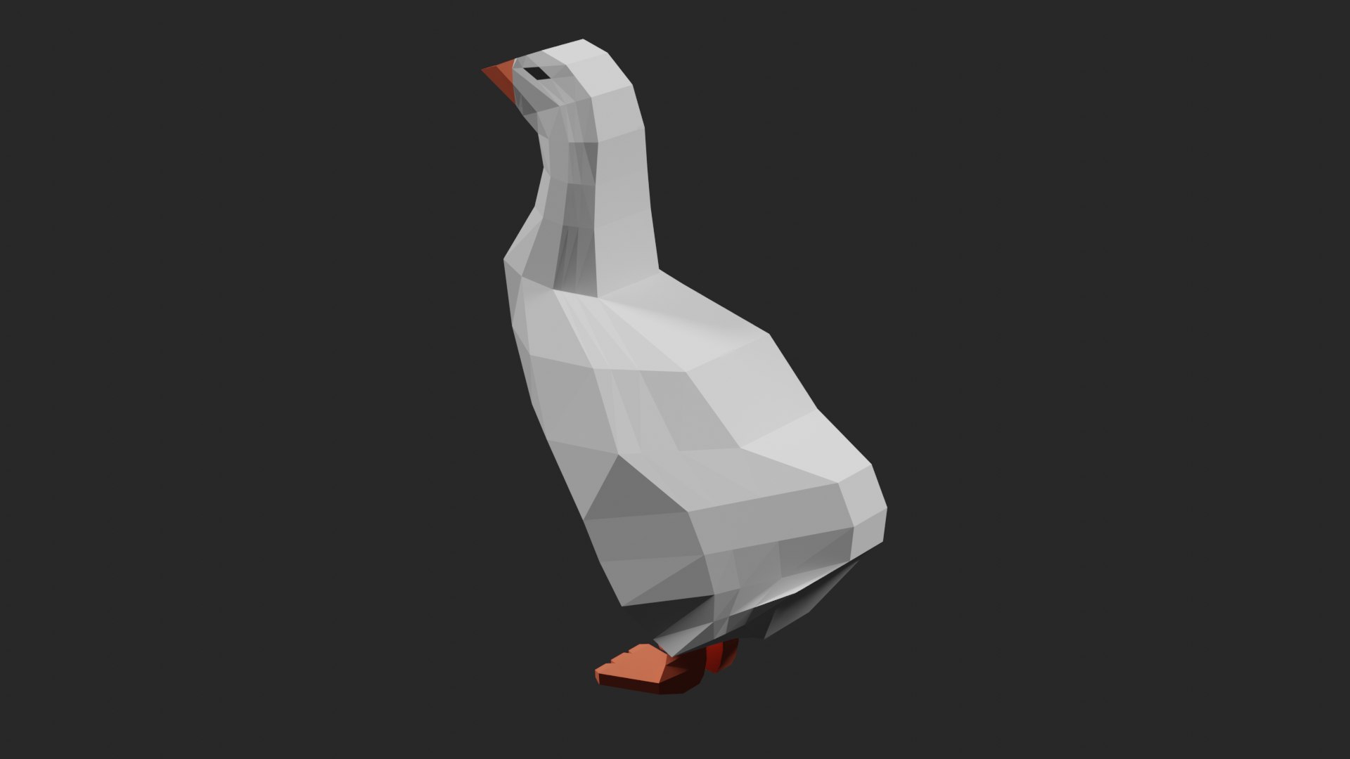 Lowpoly Goose 3D Model - TurboSquid 1736923