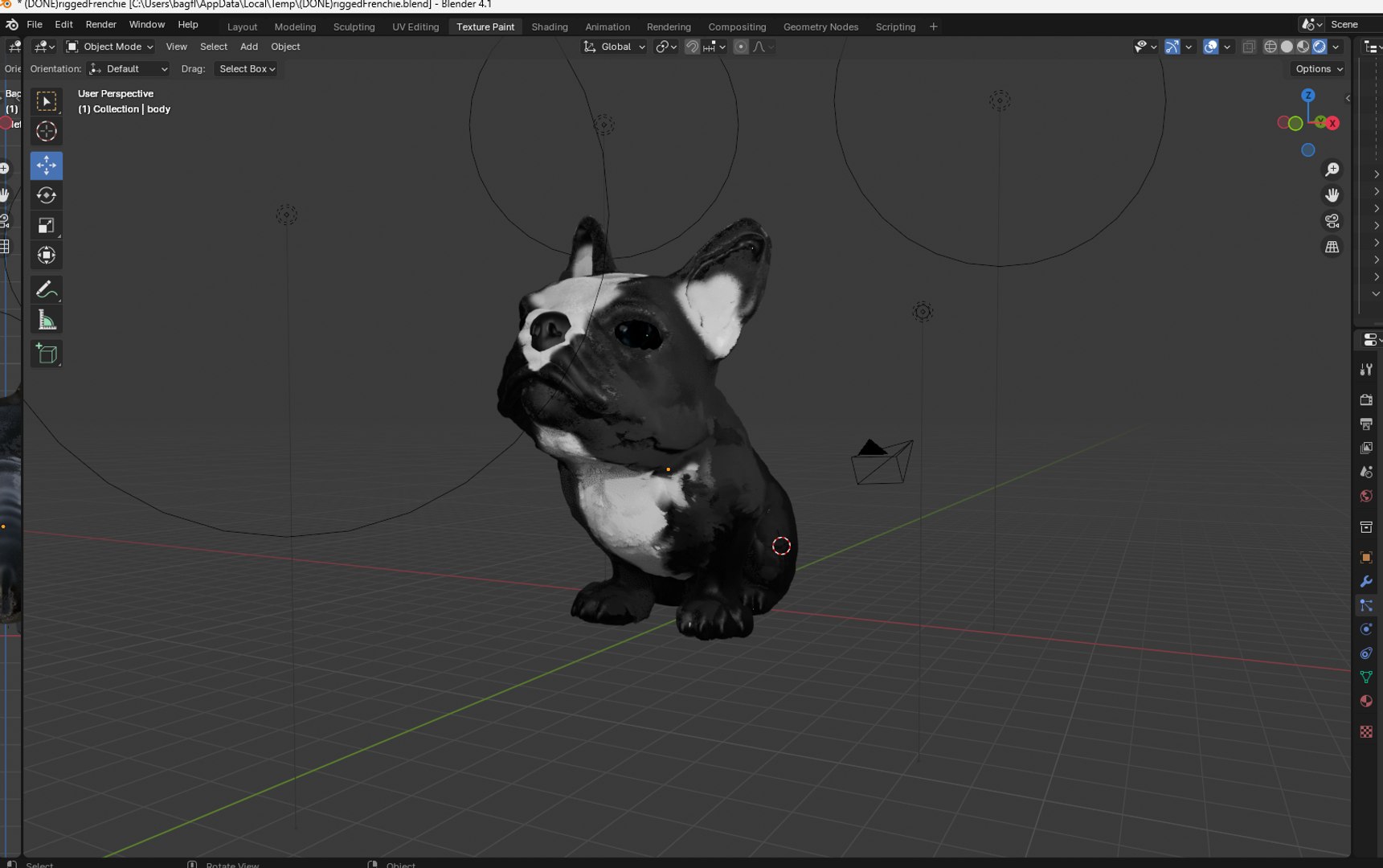 3D Frenchie RIGGED Model - TurboSquid 2230401