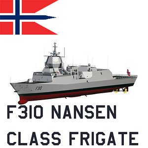 nansen class frigates royal 3d model
