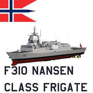 Royal Norwegian Navy Nansen Class Frigate C4D