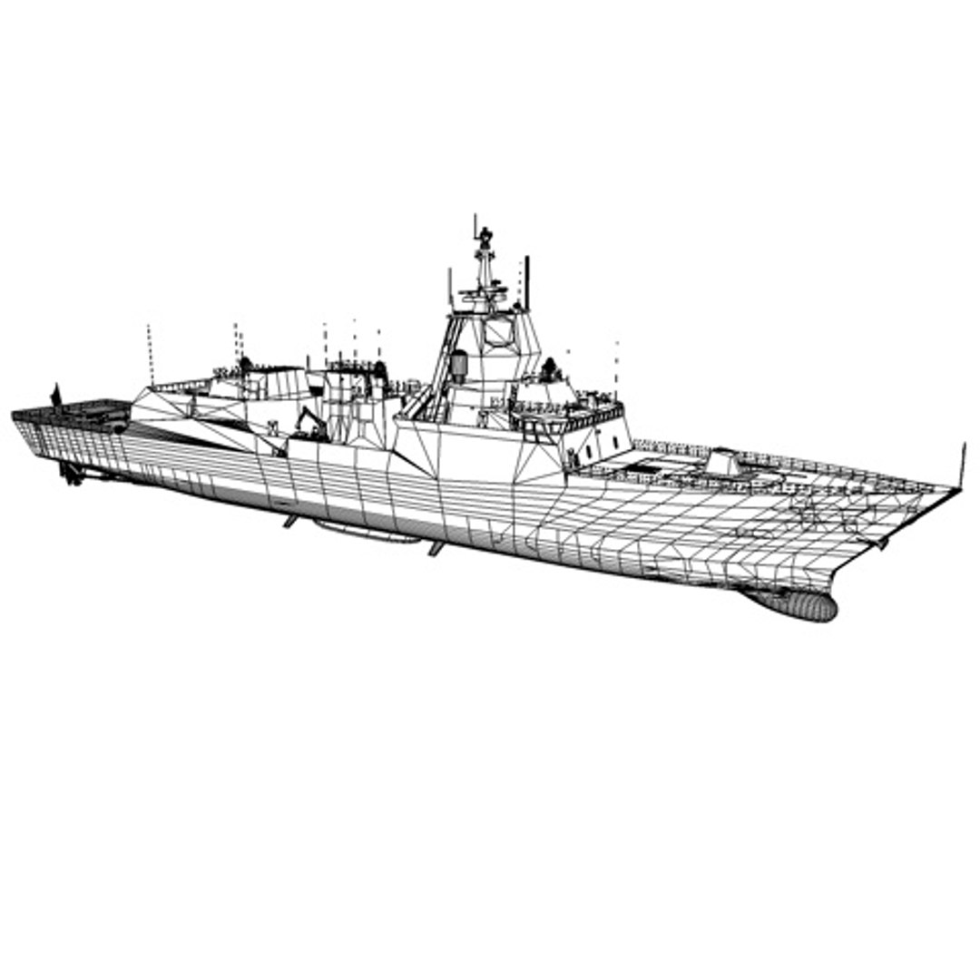 Nansen Class Frigates Royal 3d Model