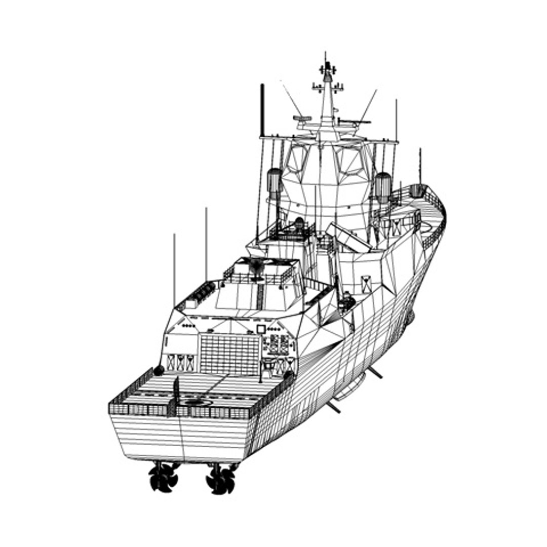 Nansen Class Frigates Royal 3d Model