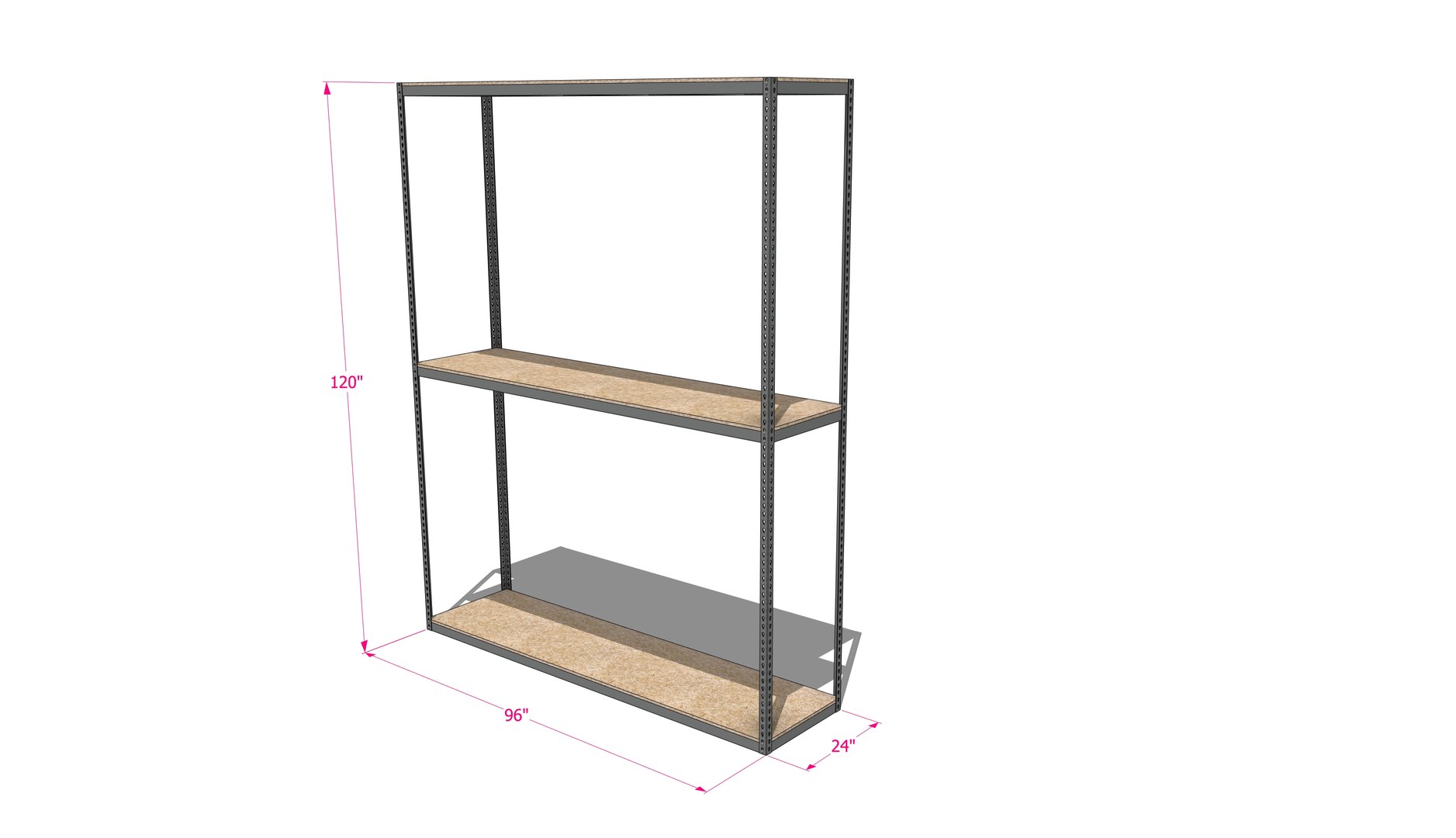 Free 3D Model Storage Rack - ULINE - H-2980 Wide - TurboSquid 2287411