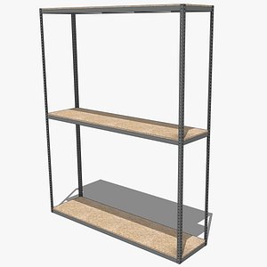 3D model Storage Rack - ULINE - H-2980 Wide