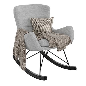 3D Rocking chair Otilia model