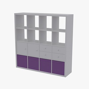 Ikea KALLAX shelf Rig 3D model