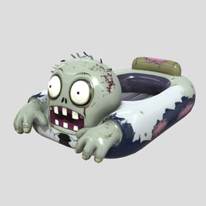 Zombie Pool Float 3D Model 3D model