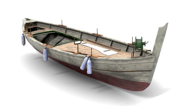 blender拖网渔船模型