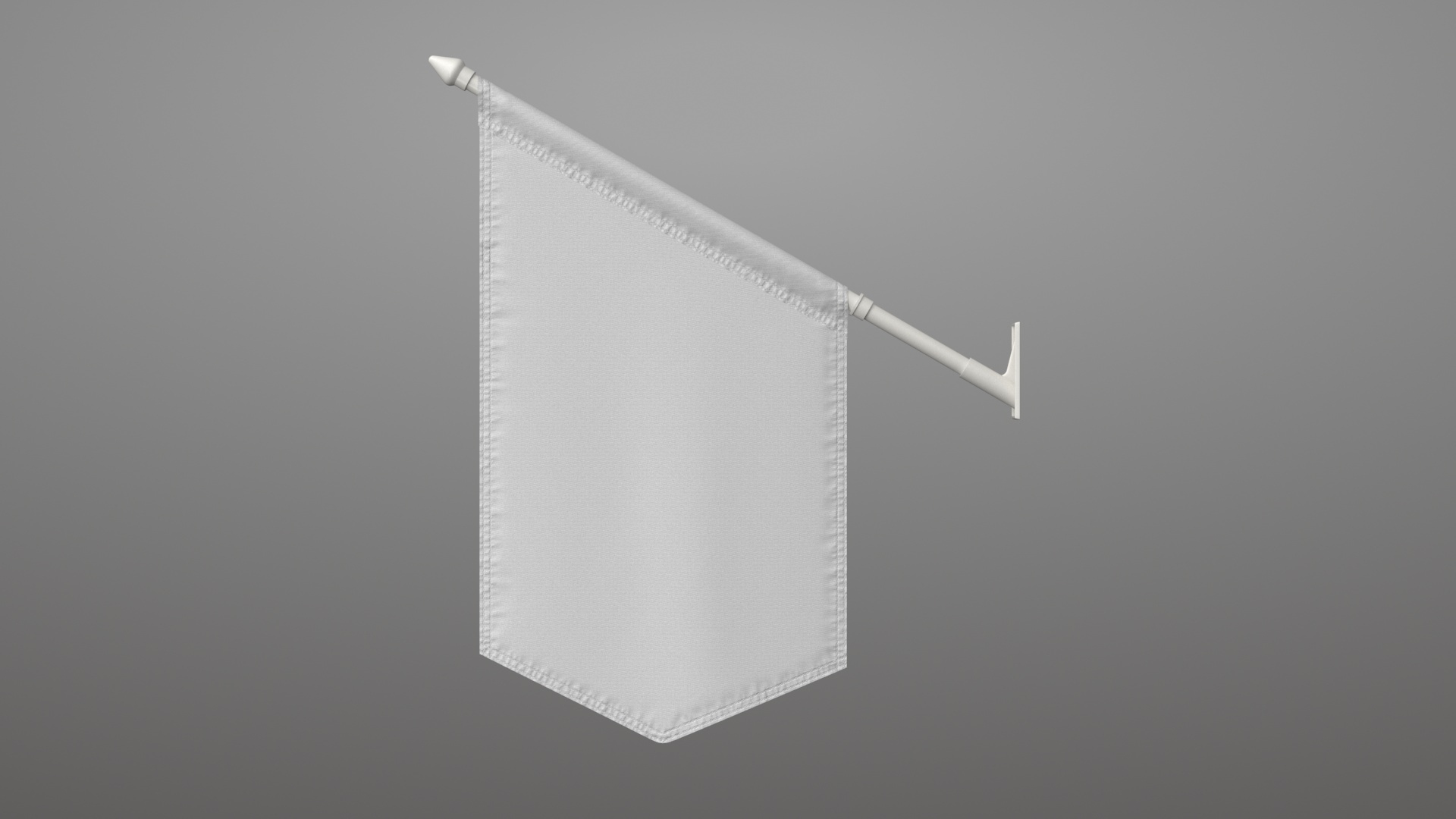 Flag Wall Fixed 2v PBR 3D Model - TurboSquid 2195204