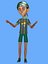 3D Cartoon Rigged Cute Style Little Boy-Sam Character 3D Model
