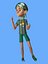 3D Cartoon Rigged Cute Style Little Boy-Sam Character 3D Model