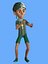 3D Cartoon Rigged Cute Style Little Boy-Sam Character 3D Model