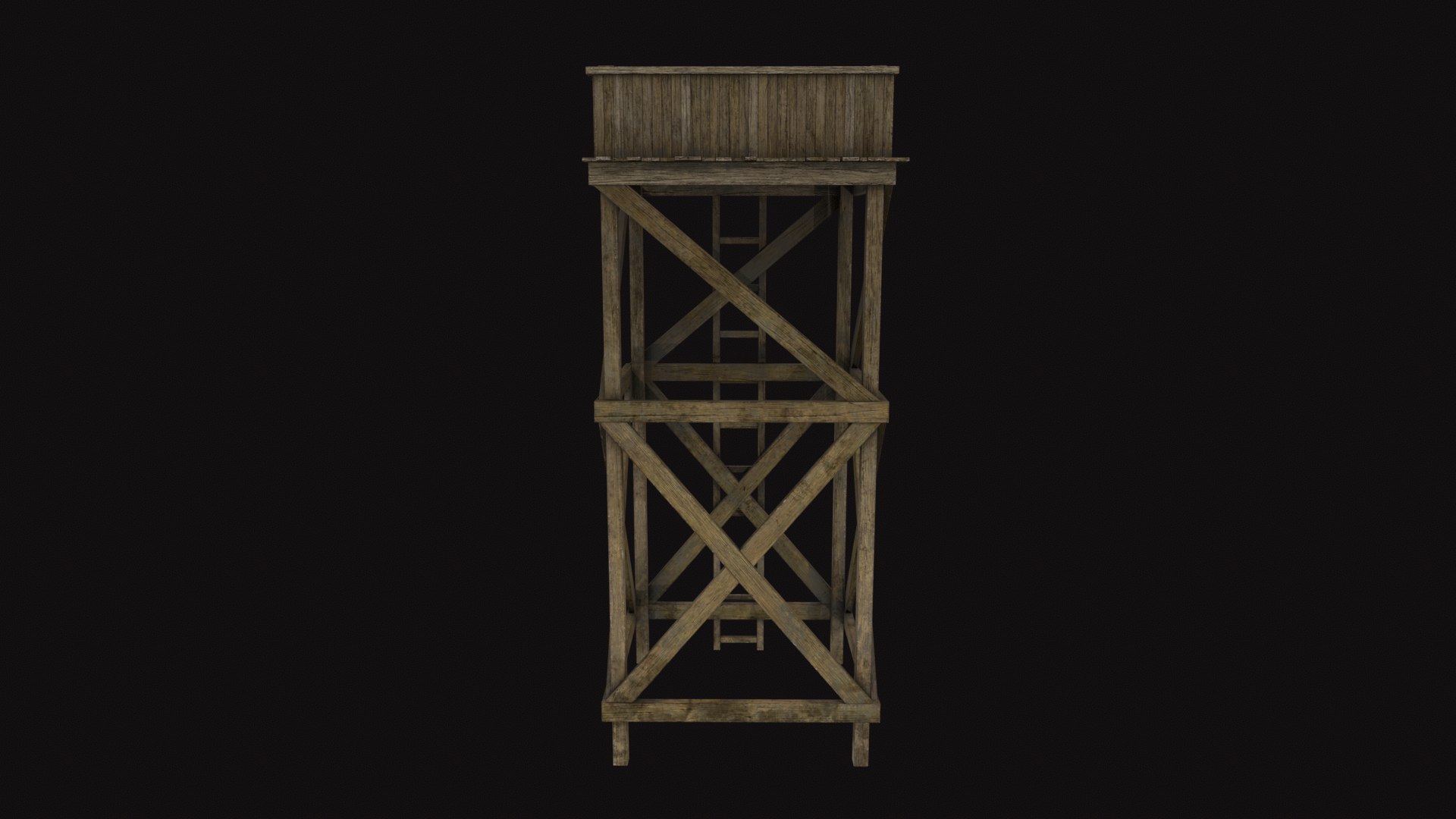 3D Medieval Watch Tower 02 Model - TurboSquid 2318748