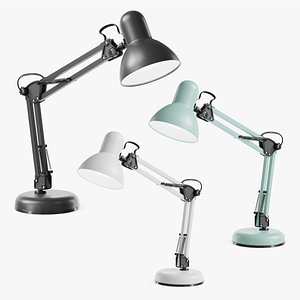 Modern Study Desk Lamp Bundle - PBR Lamps Colletion 3D