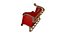 Christmas Santa sleigh model