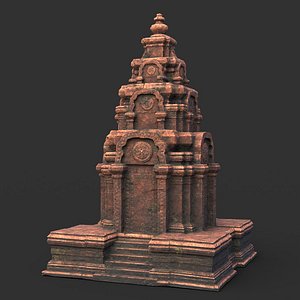 temple medieval architecture ruin 3D model