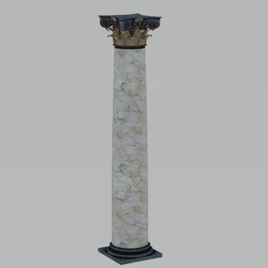 Embroidered Column 3D - TurboSquid 1632767