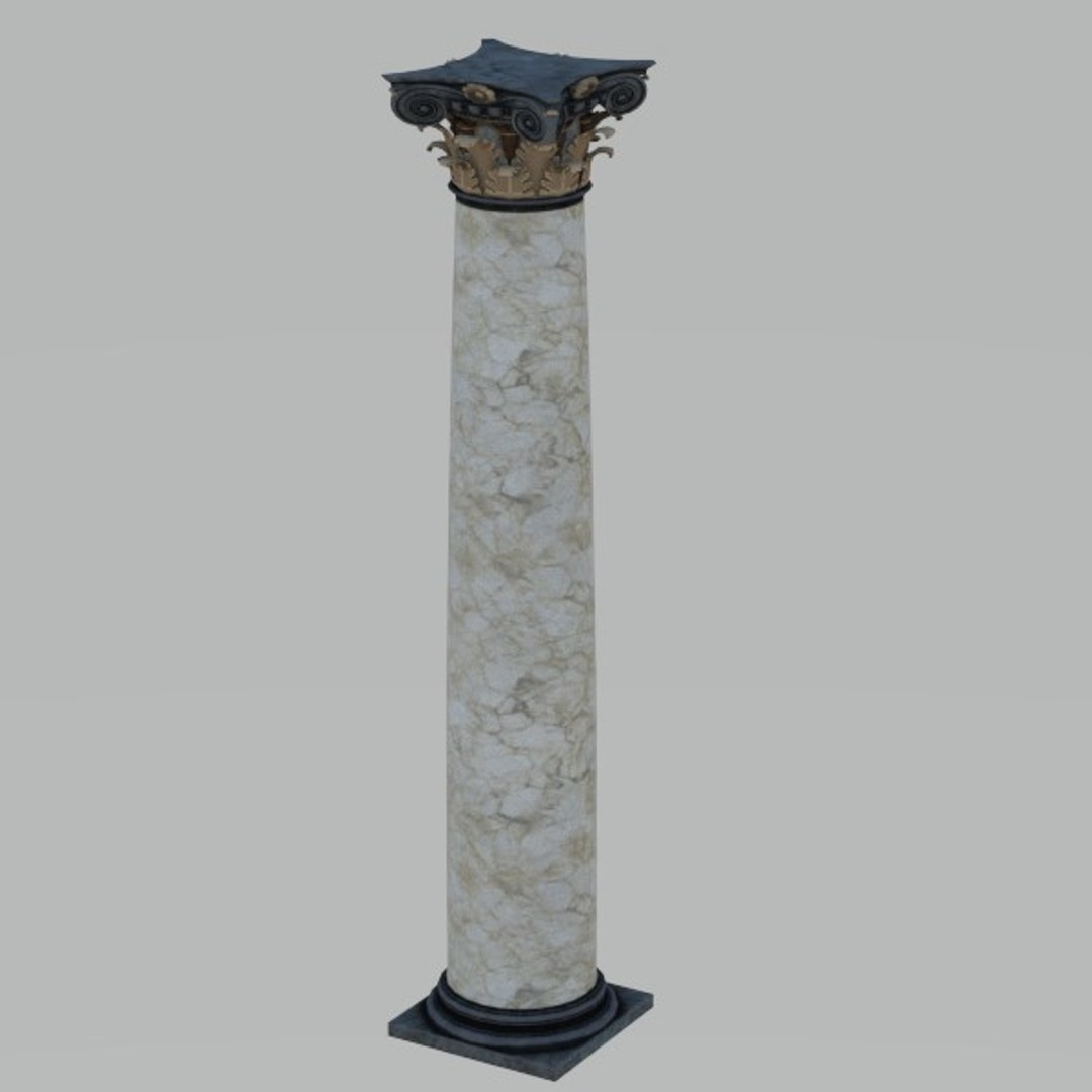 Embroidered Column 3D - TurboSquid 1632767