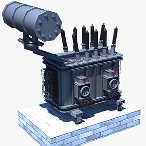 3D Industrial Transformer  07