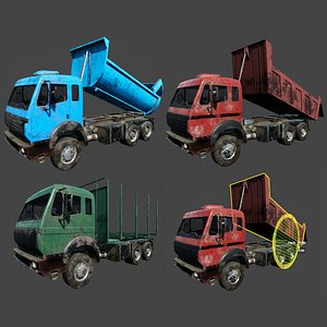 industrial trucks 3D model