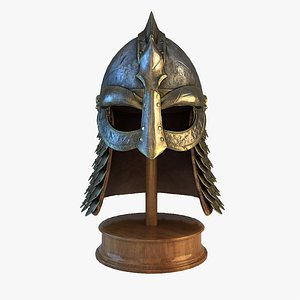 3d fantasy viking helmet model