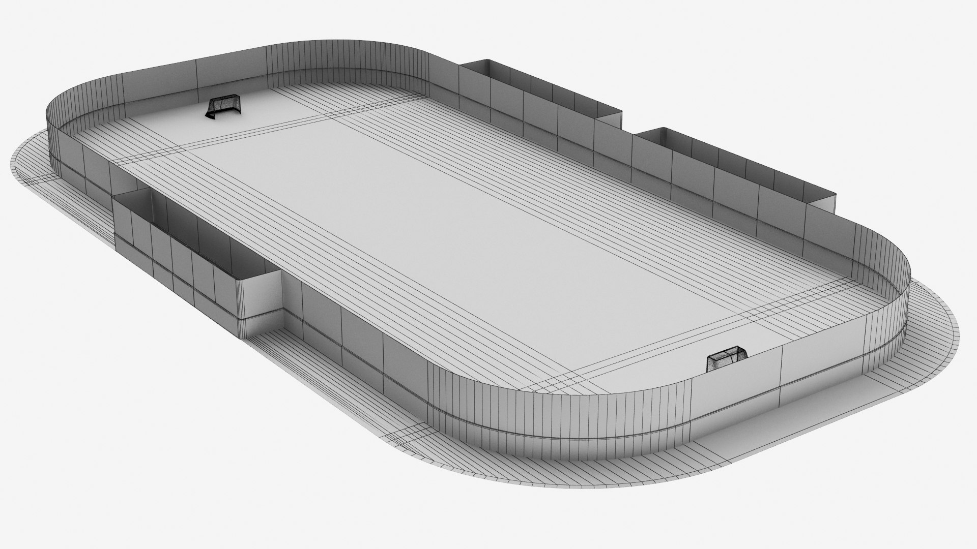 3D Real Hockey Rink Model - TurboSquid 1485551