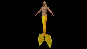 3D merman 3d model model