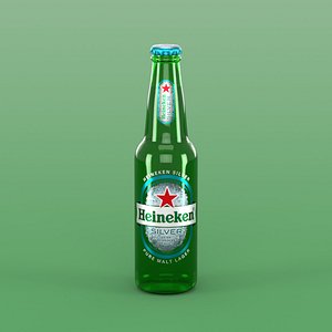 Heineken Silver Lager Beer Bottle