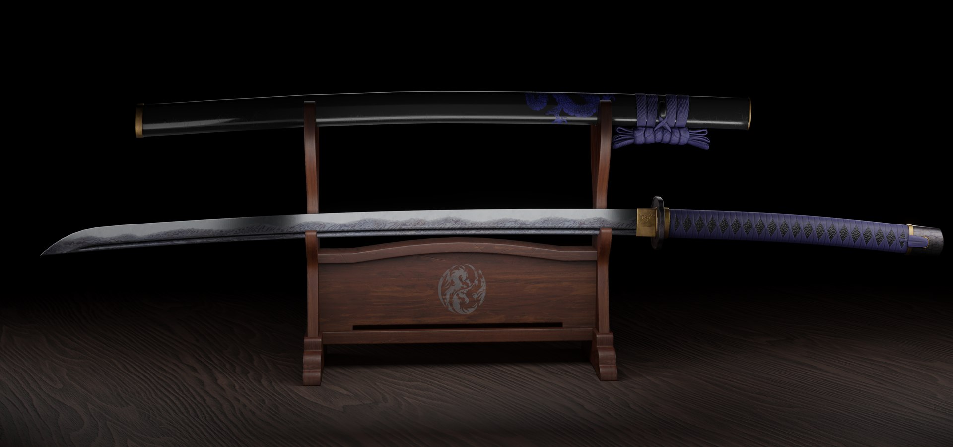 3D Katana and stand model https://p.turbosquid.com/ts-thumb/eT/W9lnvh/yQ/render1/png/1716728145/1920x1080/fit_q87/5798250f4f5fc37b0ee6b482fecd2d0601e74d4c/render1.jpg