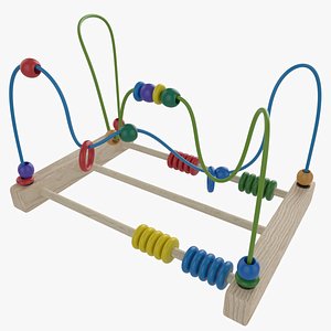 bead abacus wire maze model