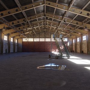 Old hangar 3D model