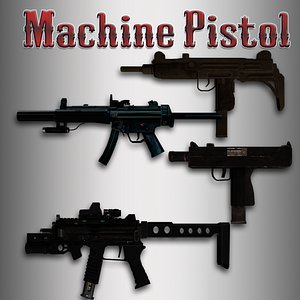 machine pistol 3d x