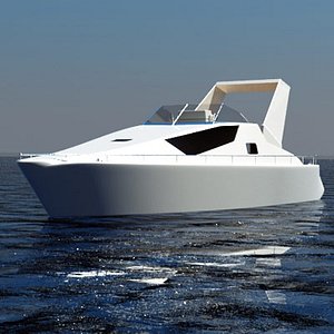 3ds medium motorboat yacht