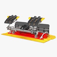 Trail Snow Groomer 3D Model