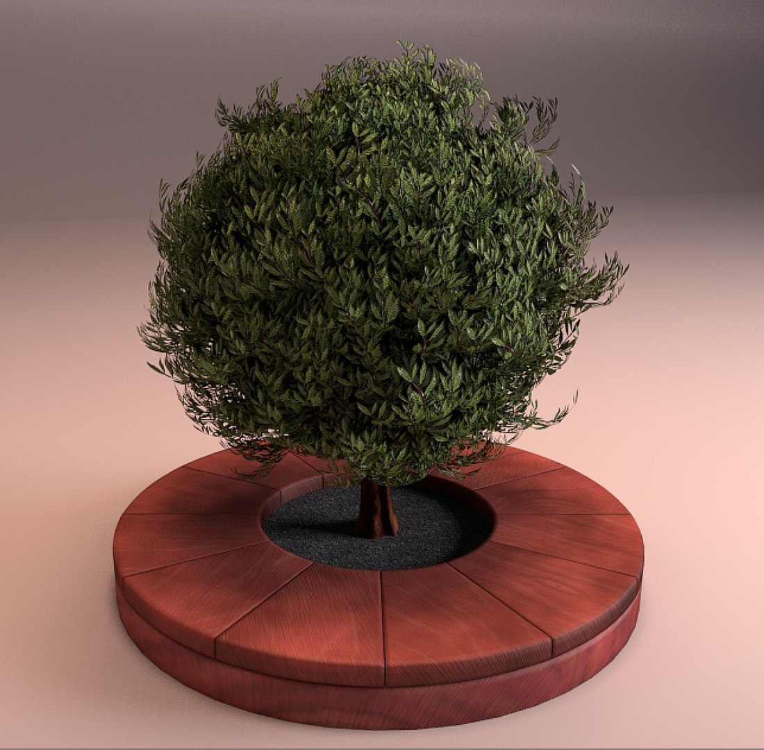 Small Green Leaved Tree 3ds