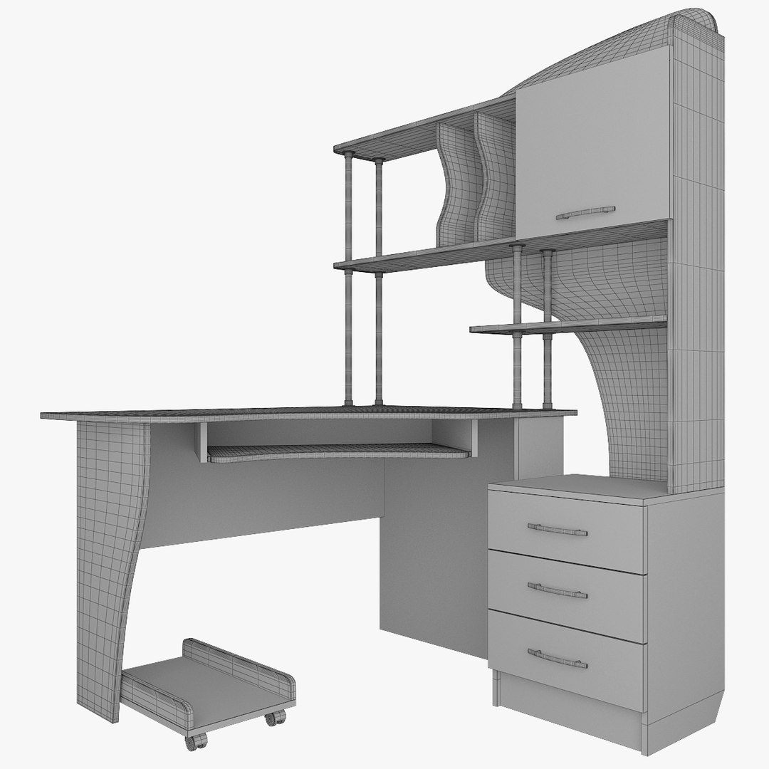 Desk Computer 3D Model - TurboSquid 1190666