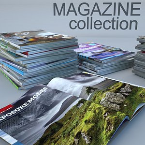 3d model of magazines architecture photography
