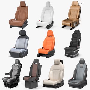 3D Car Driver Seats Collection 8