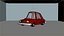 3D-модель мультяшного автомобиля