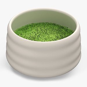 Bowl With Matcha Tea 3D model